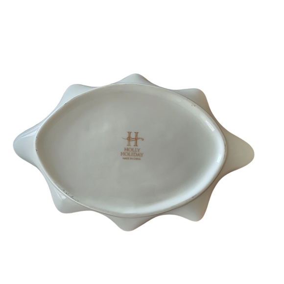 Holly Holiday Vintage Candy Dish - Picture 2 of 5